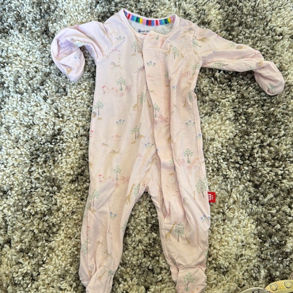 Magnetic me jungle pink onesie